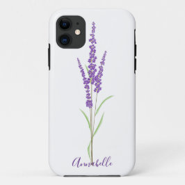 Funda Para iPhone 11 Stem de lavanda simple | Personalizado