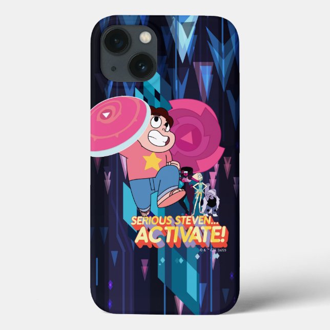 Funda De Case-Mate Para iPhone Steven Universe | Steven serio... ¡Activa! (Reverso)