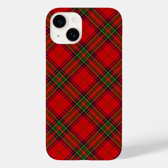 Funda De Case-Mate Para iPhone Stewart / Stuart tartan rojo platillo verde (Reverso )