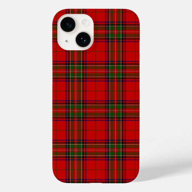 Funda De Case-Mate Para iPhone Stewart / Stuart tartan rojo platillo verde (Reverso )