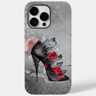 Funda Para iPhone 14 Pro Max De Case-Mate Stiletto Araña Vampy   Rojo Alto Talón Grunge