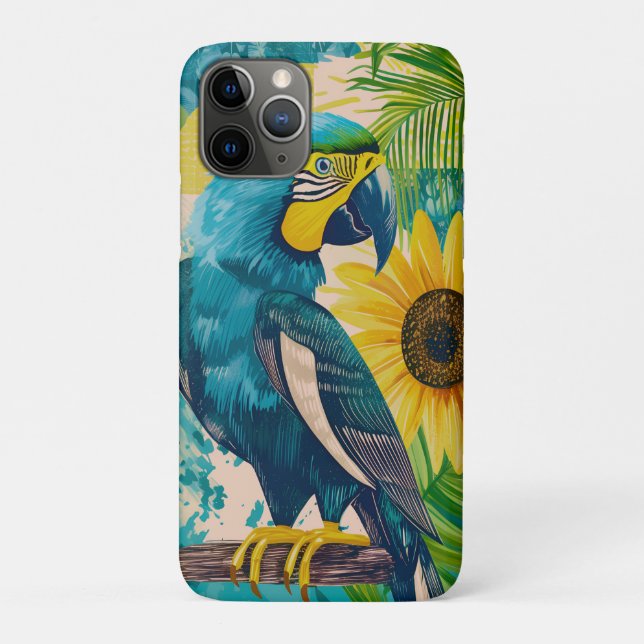 Funda De Case-Mate Para iPhone Strahlender Ara im Sonnenschein (Reverso)