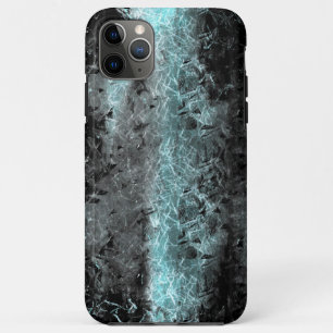 Funda Para iPhone 11 Pro Max Stranza fibrosa textura en azul claro y negro