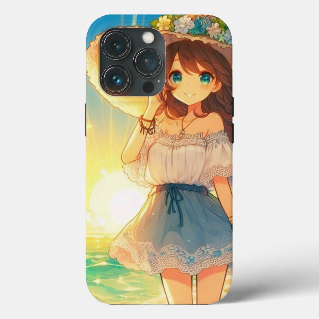 Funda De Case-Mate Para iPhone Straw Hat Girl (Reverso )