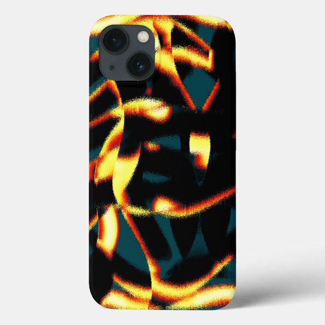 Funda De Case-Mate Para iPhone Streaks burnt yellow red looks terry, flawed spray (Reverso)