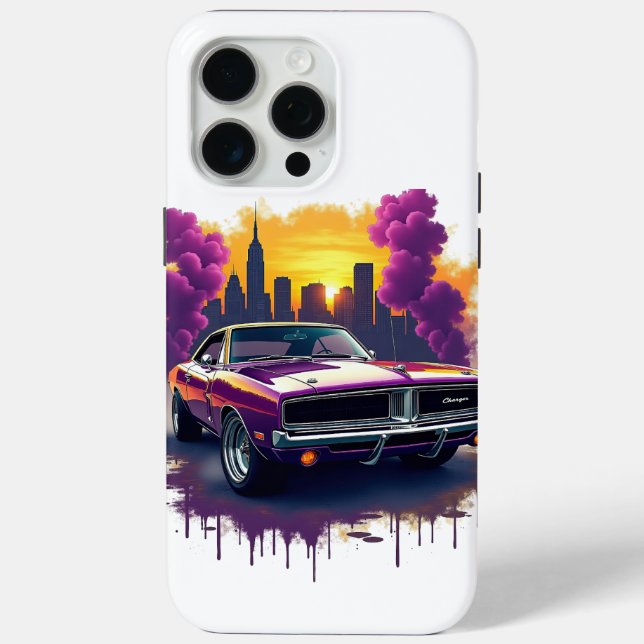 Funda De Case-Mate Para iPhone Street Style Muscle Car  (Reverso )