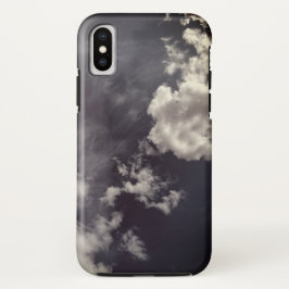 Funda Para iPhone X Stretched metal clouds