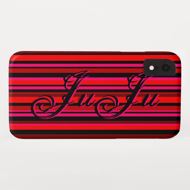 Funda De Case-Mate Para iPhone Stripe personalizado (Reverso (horizontal))