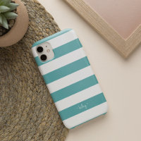 Stripe verde azulado personalizado