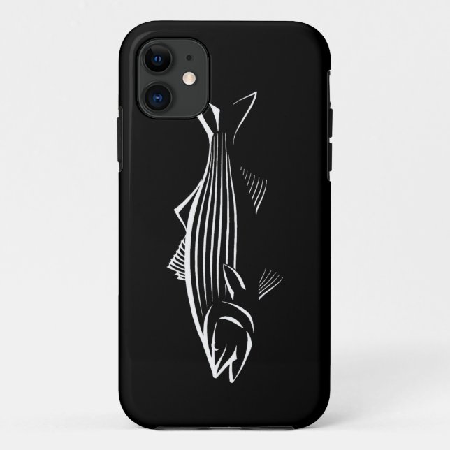 Funda De Case-Mate Para iPhone Striper - lubina rayada - caso del iPhone (Reverso)