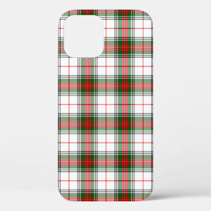 Funda Para iPhone 12 Stuart / Stewart tartan blanco rojo platillo verde
