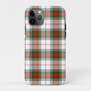 Funda Para iPhone 11 Pro Stuart / Stewart tartan blanco rojo platillo verde