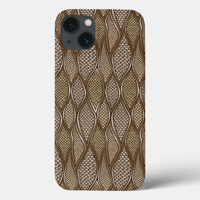 Funda De Case-Mate Para iPhone Stylized snake skin (Reverso)