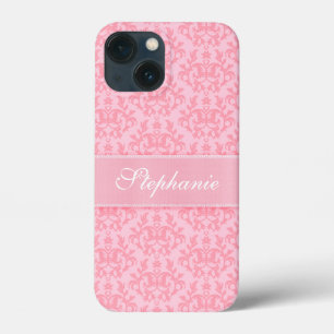 Funda Para iPhone 13 Mini "Su caso rosa claro del iPhone 6" del damasco