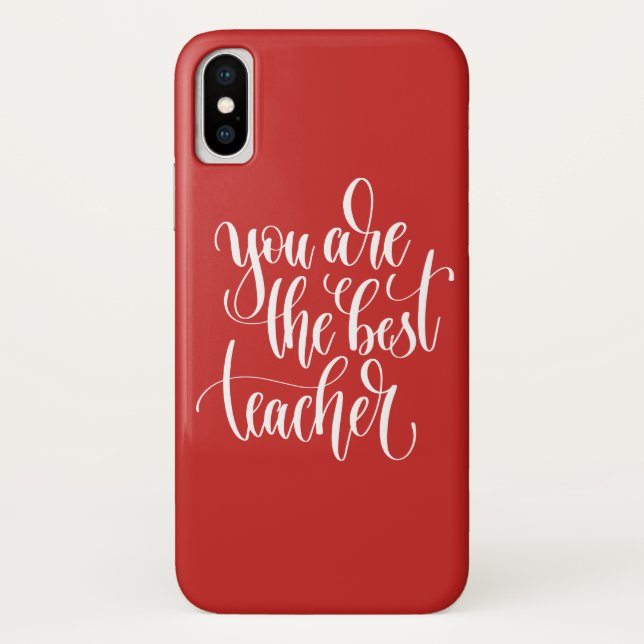 Funda De Case-Mate Para iPhone Su es el mejor profesor (Reverso)