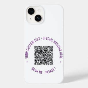 Funda Para iPhone 14 De Case-Mate Su estuche para iPhone color de código QR y Person