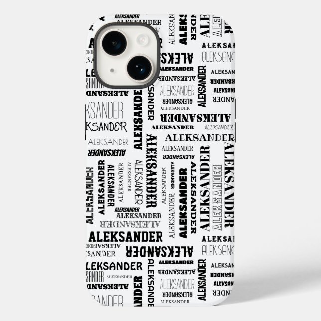 Funda De Case-Mate Para iPhone Su (largo) nombre está por todo esto (Reverso )