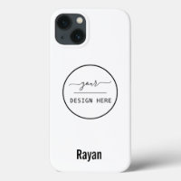 Su logotipo/arte/foto, nombre, estuche para iPhone