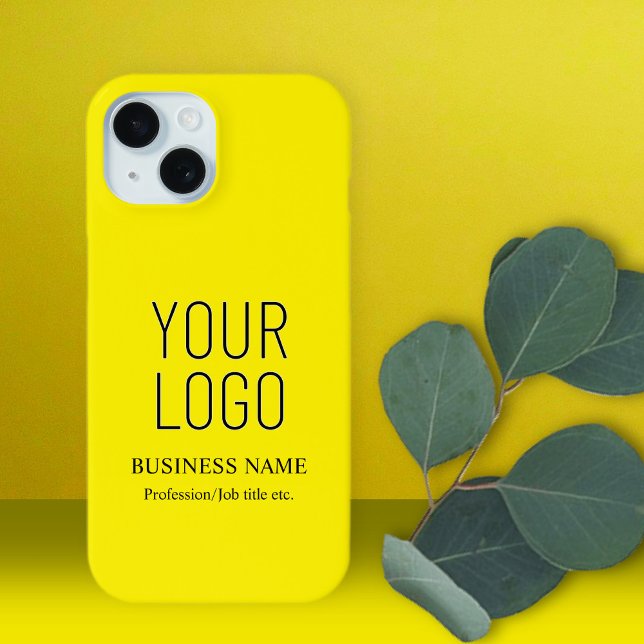 Funda De Case-Mate Para iPhone Su logotipo y nombre comercial, etc. Amarillo bril (Subido por el creador)