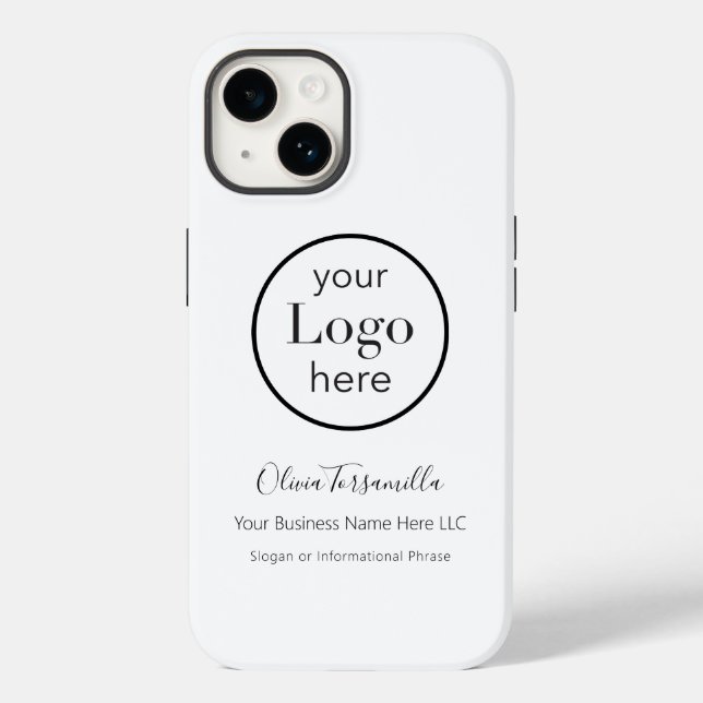 Funda De Case-Mate Para iPhone Su nombre de logotipo (Reverso )