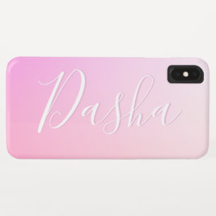 Funda Para iPhone XS Max Su nombre o palabra   Gradación De Ombre Rosa