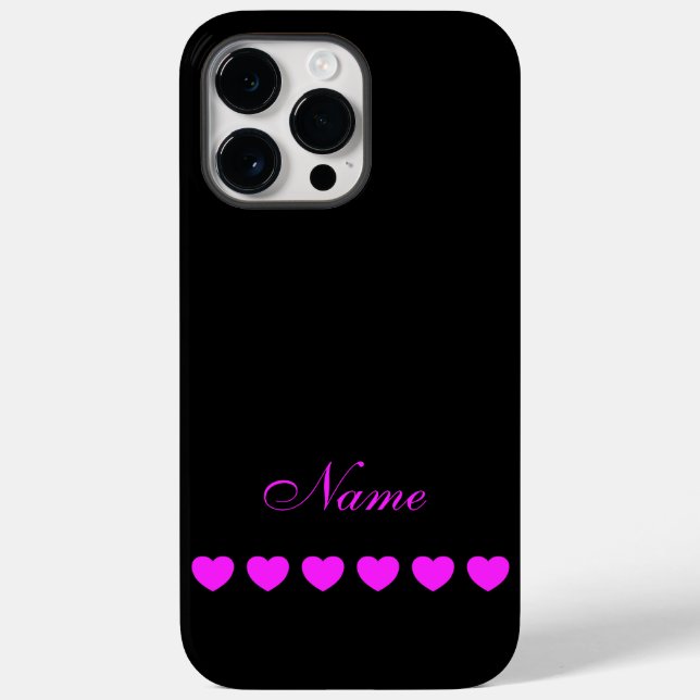 Funda De Case-Mate Para iPhone Su nombre, plantilla de personalizado (Reverso )