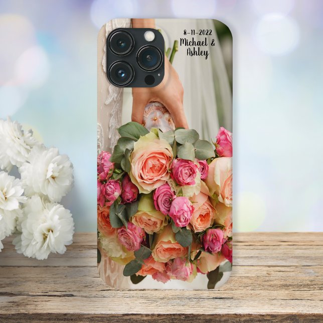 Funda De Case-Mate Para iPhone Su propio Boda personal Bouquet Photo (Subido por el creador)