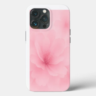 Funda Para iPhone 13 Pro Suave Floral Acuarela Rosa Pálido