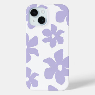 'Suave Floral Púrpura Pastel' Funda para iPhone 15