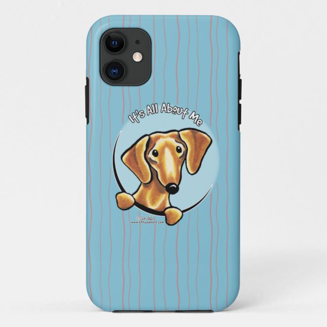 Funda De Case-Mate Para iPhone Suave Red Dachshund IAAM (Reverso)