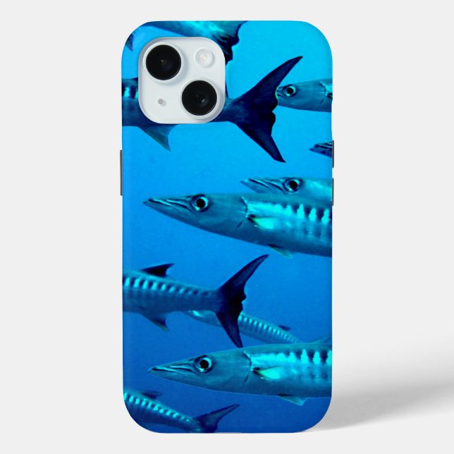 Funda De Case-Mate Para iPhone Subacuática de Guay Barracudas (Reverso )