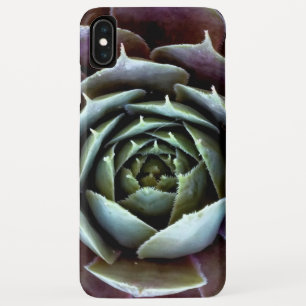 Funda Para iPhone XS Max Suculenta Morada Primer Plano