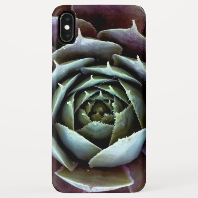 Funda De Case-Mate Para iPhone Suculenta Morada Primer Plano (Reverso)