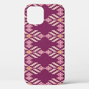 Funda Para iPhone 12 Sudeste Asiático: Patrón Aborigen Retro