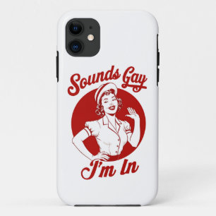Funda Para iPhone 11 Suena gay, estoy en Vintage Lesbian Cowgirl Howdy