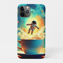 Funda Para iPhone 11 Pro Sueño de café astronauta