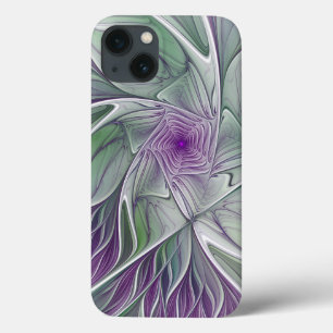 title_seo2 Sueño de flores, abstracto arte fractal verde púrp