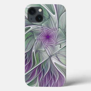 title_seo2 Sueño de flores, abstracto arte fractal verde púrp