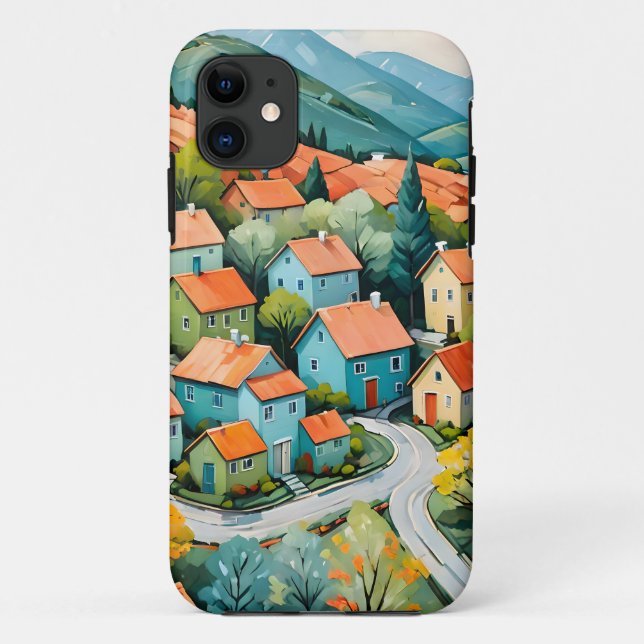 Funda De Case-Mate Para iPhone Sueño del pueblo pastel (Reverso)