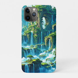 Funda Para iPhone 11 Pro Sueño del reino de los árboles de cascada
