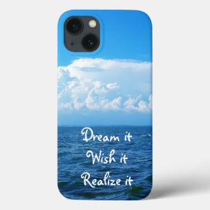 Funda Para iPhone 13 Sueño deseo él lo realiza diseño del mar de la