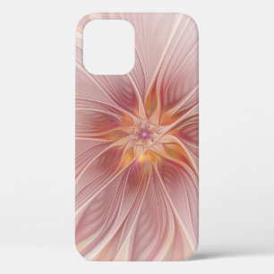 Funda Para iPhone 12 Pro Sueño floral abstracto de fractal de arte de rosa