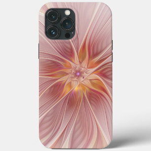 Funda Para iPhone 13 Pro Max Sueño floral abstracto de fractal de arte de rosa