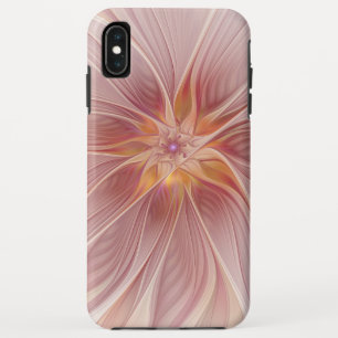 Funda Para iPhone XS Max Sueño floral rosa suave Resumen Flor de arte fract
