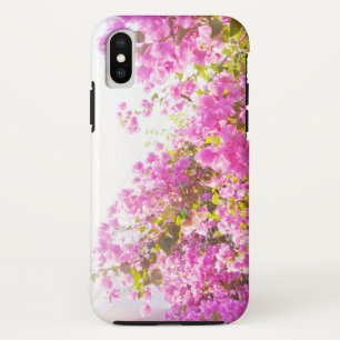 Funda Para iPhone X Sueño Santorini de flores rosadas #1 #wall #art