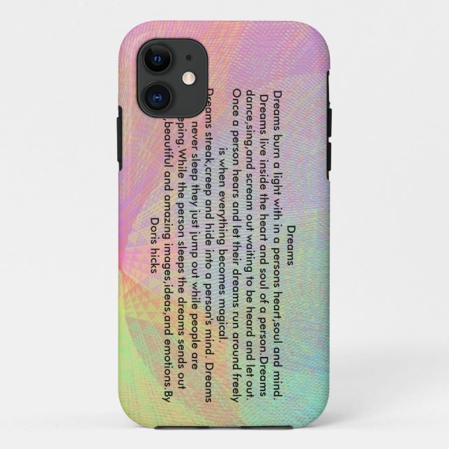 Funda De Case-Mate Para iPhone Sueños (Reverso)