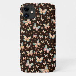 Funda Para iPhone 11 Sueños bohemios de mariposas y flores.