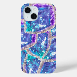 Funda Para iPhone 15 Sueños cristalinos: Ametismo y fusión acuática