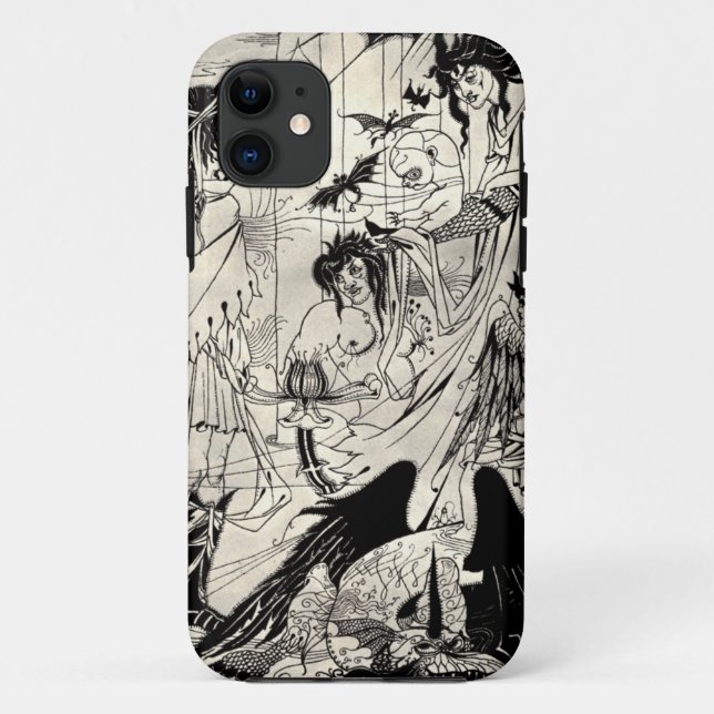 Funda De Case-Mate Para iPhone Sueños de Aubrey Beardsley (Reverso)
