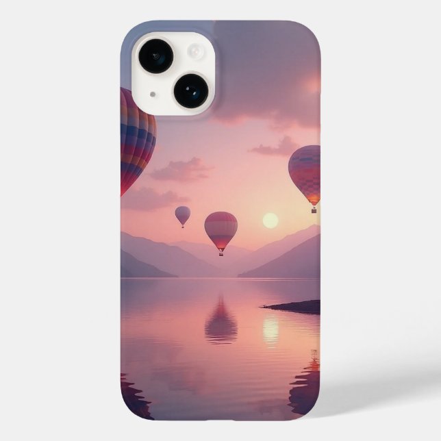 Funda De Case-Mate Para iPhone Sueños de aventura en globo (Reverso )